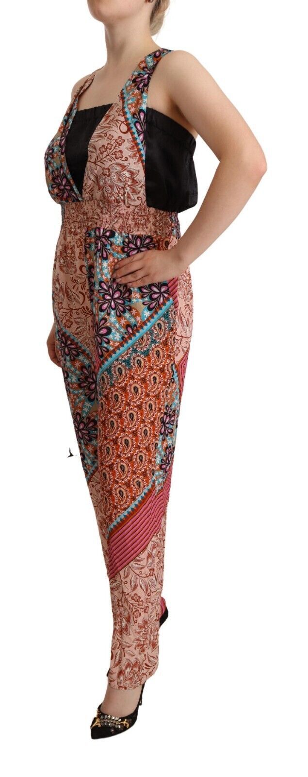 Indulge in the exquisite PINKO Multicolor Viscose Floral Print Jumpsuit Dress, a luxurious masterpiece that embodies sophistication and effortless elegance for every occasion.