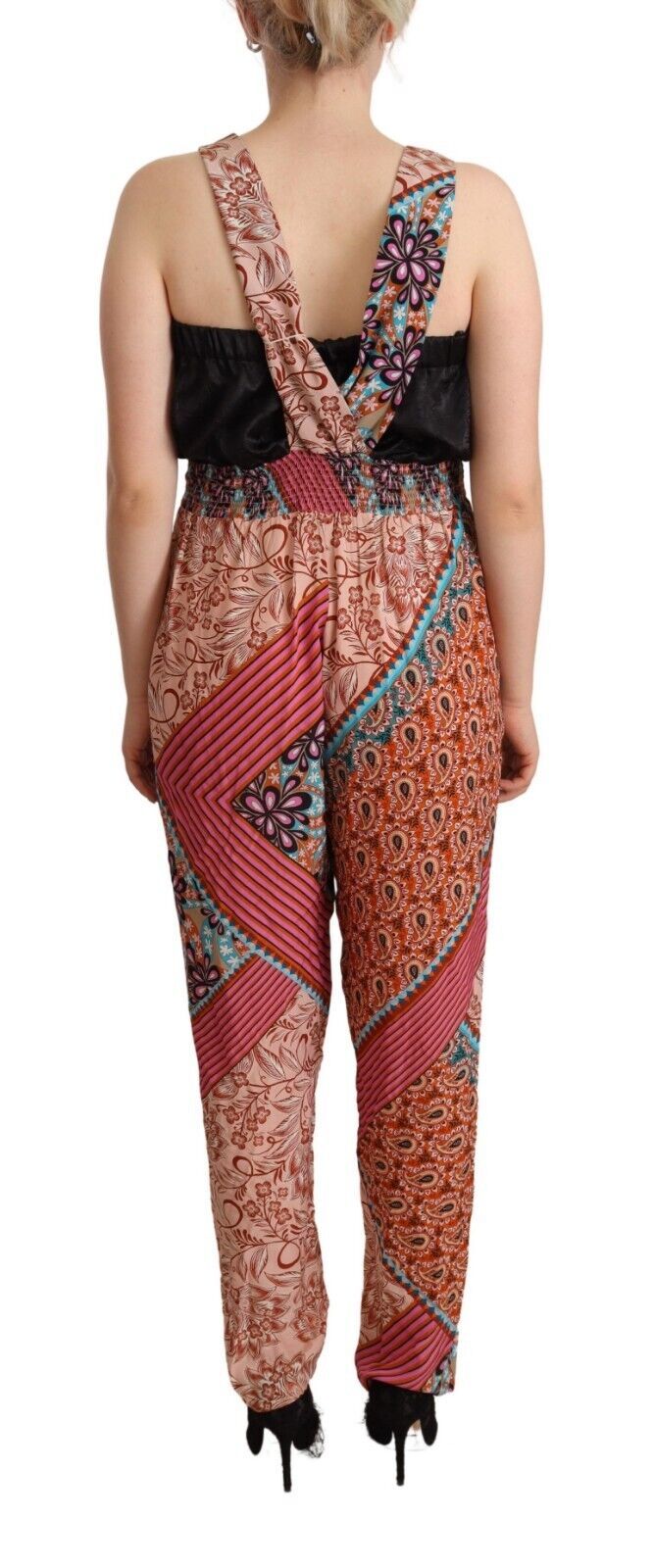 Discover the PINKO Multicolor Viscose Floral Print Jumpsuit Dress, a luxurious masterpiece that embodies exquisite craftsmanship and vibrant elegance for any sophisticated occasion.