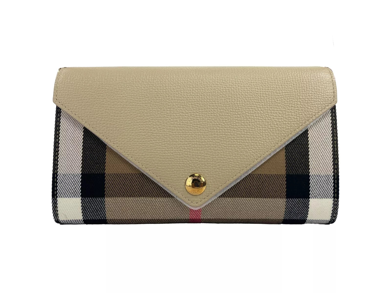 Burberry Hannah Small House Check Coca Leather Crossbody Bag - DEA STILOSA MILANO