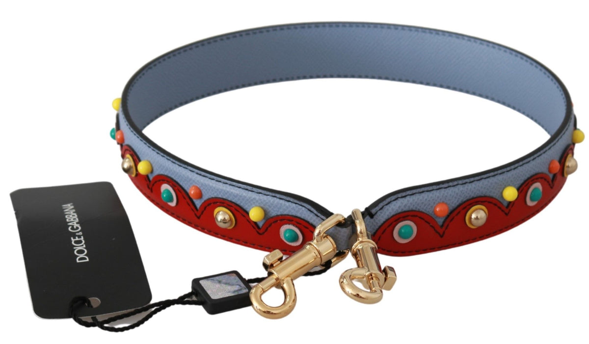 Elevate your style with the Dolce & Gabbana Blue Handbag Accessory, a luxurious leather shoulder strap that embodies exquisite craftsmanship and timeless elegance.