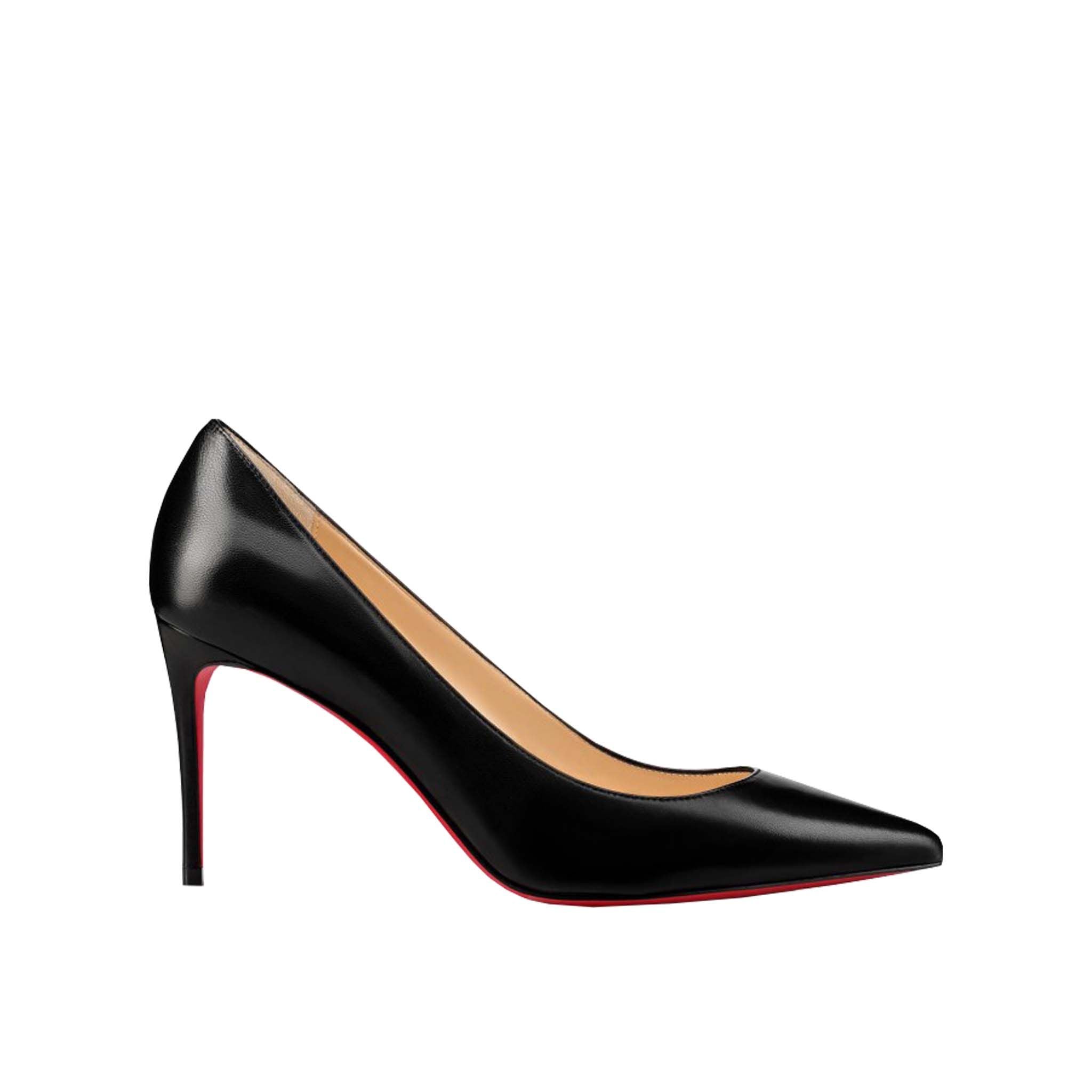 Christian Louboutin Black Leather Kate 85 Pumps - DEA STILOSA MILANO