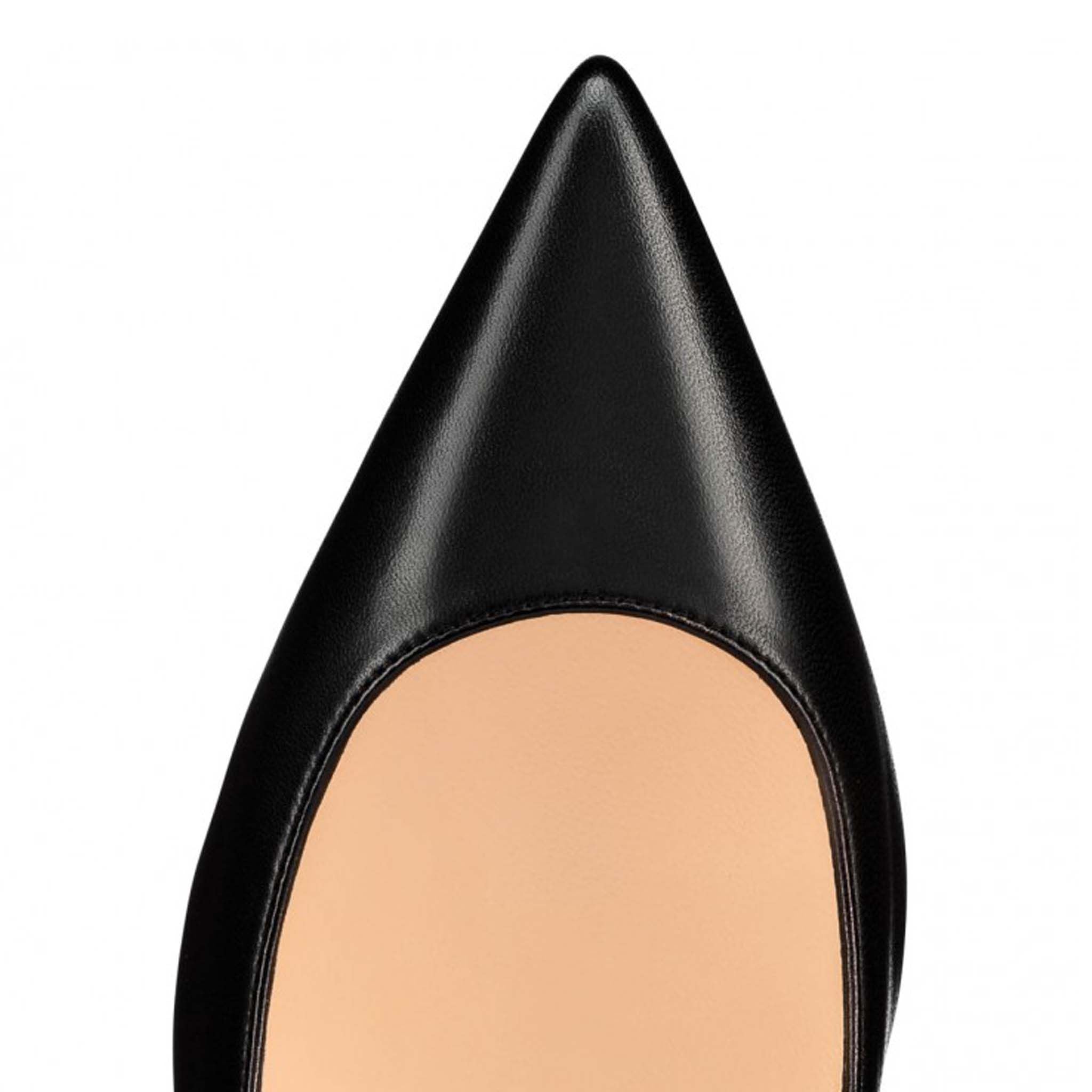 Christian Louboutin Black Leather Kate 85 Pumps - DEA STILOSA MILANO