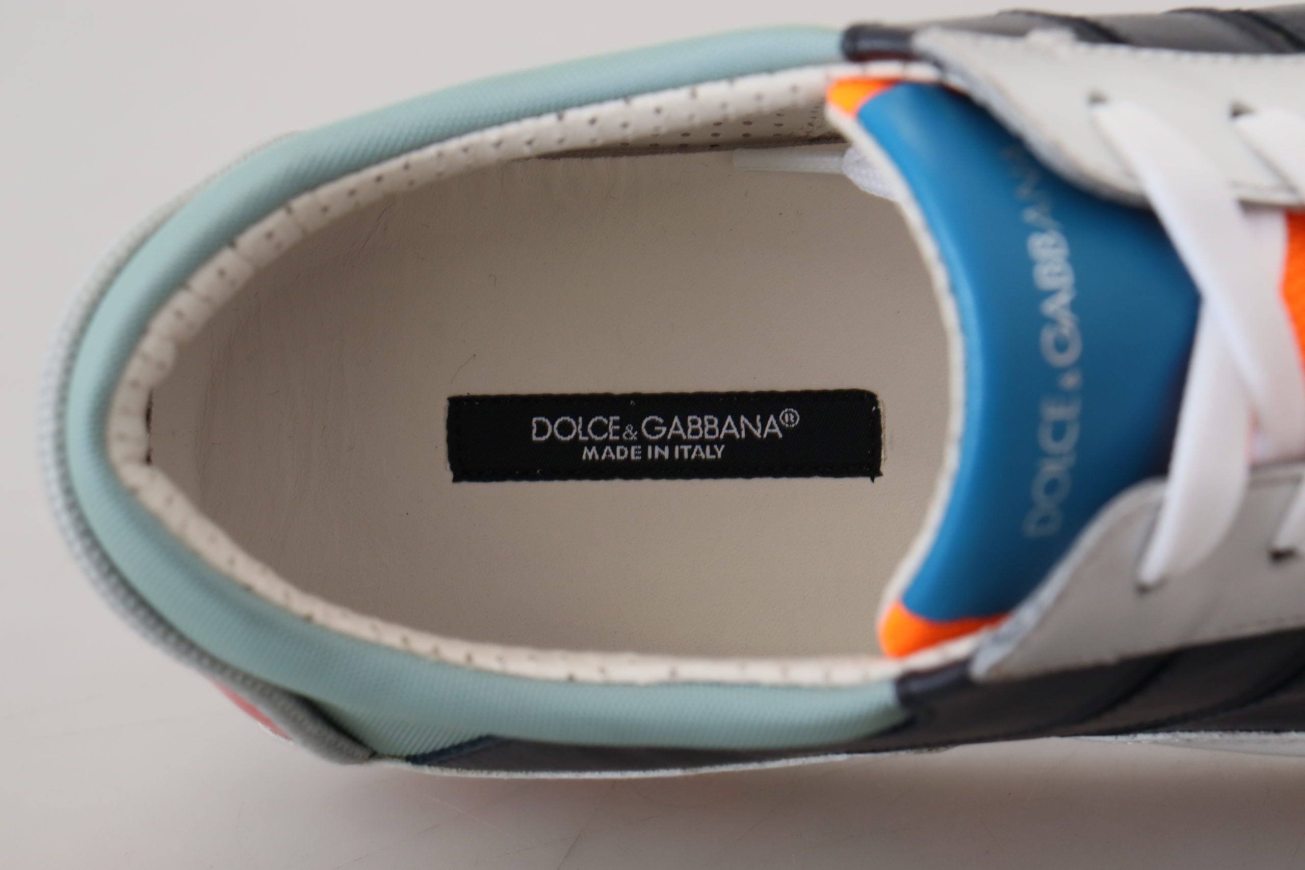 Indulge in the artistry of Dolce & Gabbana Multicolor Leather Sport Low Top Sneakers, where exquisite craftsmanship meets luxurious materials for a statement of elegance.