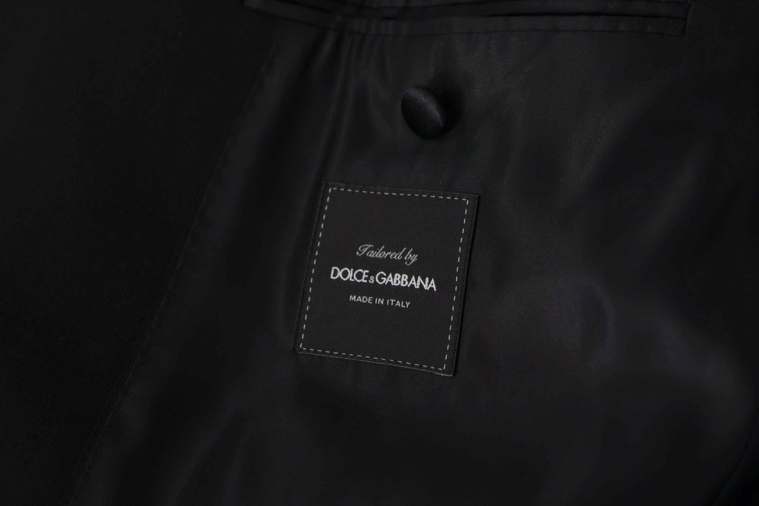 Dolce & Gabbana Black Double Breasted Coat Blazer Jacket