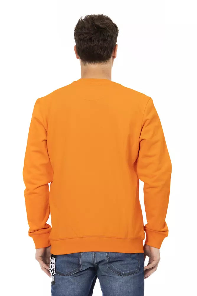 Automobili Lamborghini Orange Cotton Sweater - Artisanal Luxury