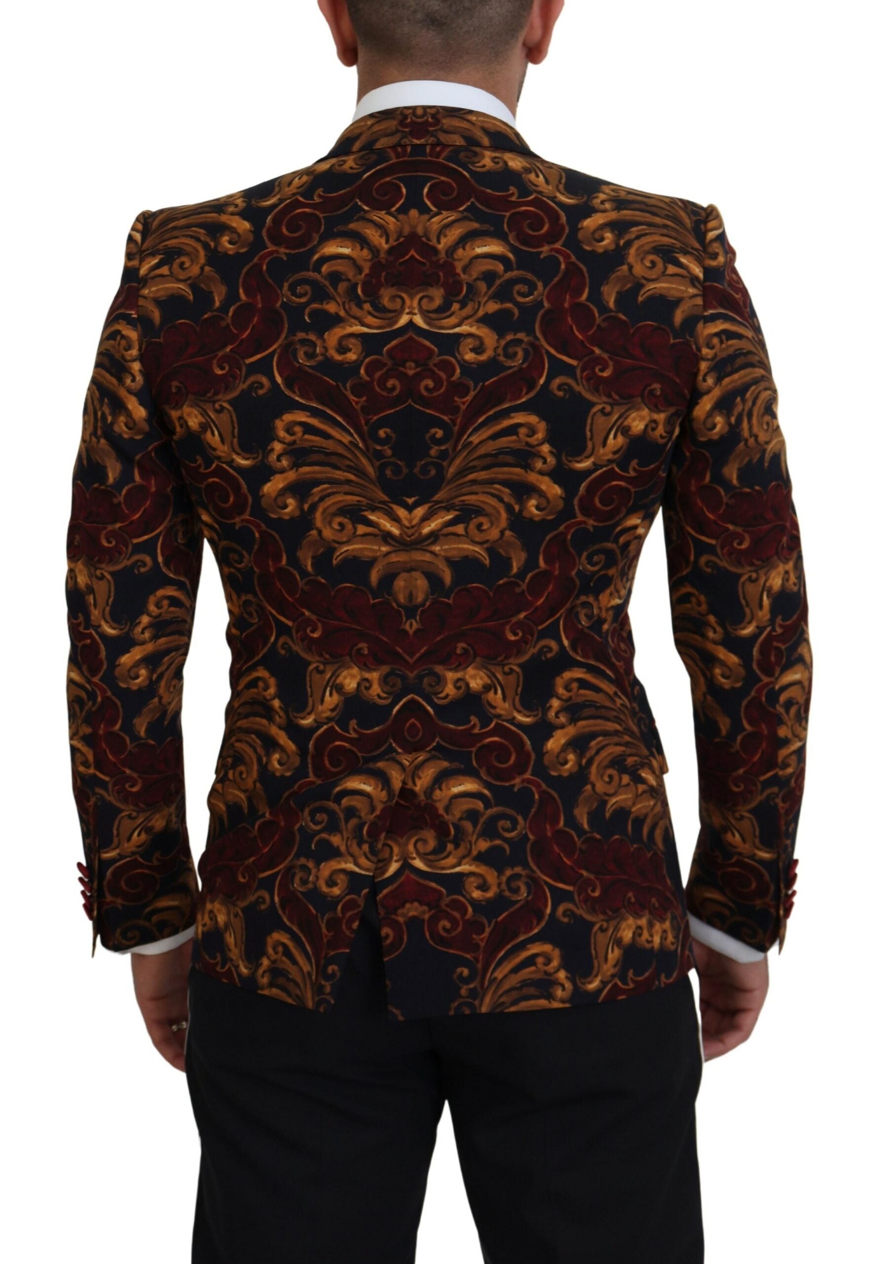 Dolce & Gabbana Multicolor Floral Single Breasted Martini Blazer