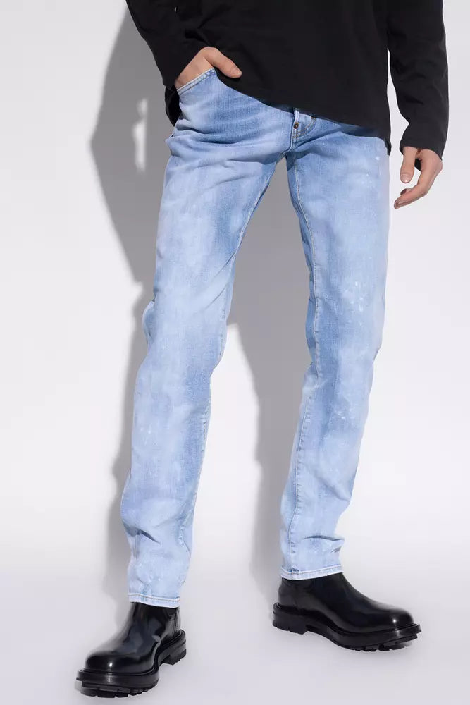 Jeans da uomo in cotone blu Dsquared²