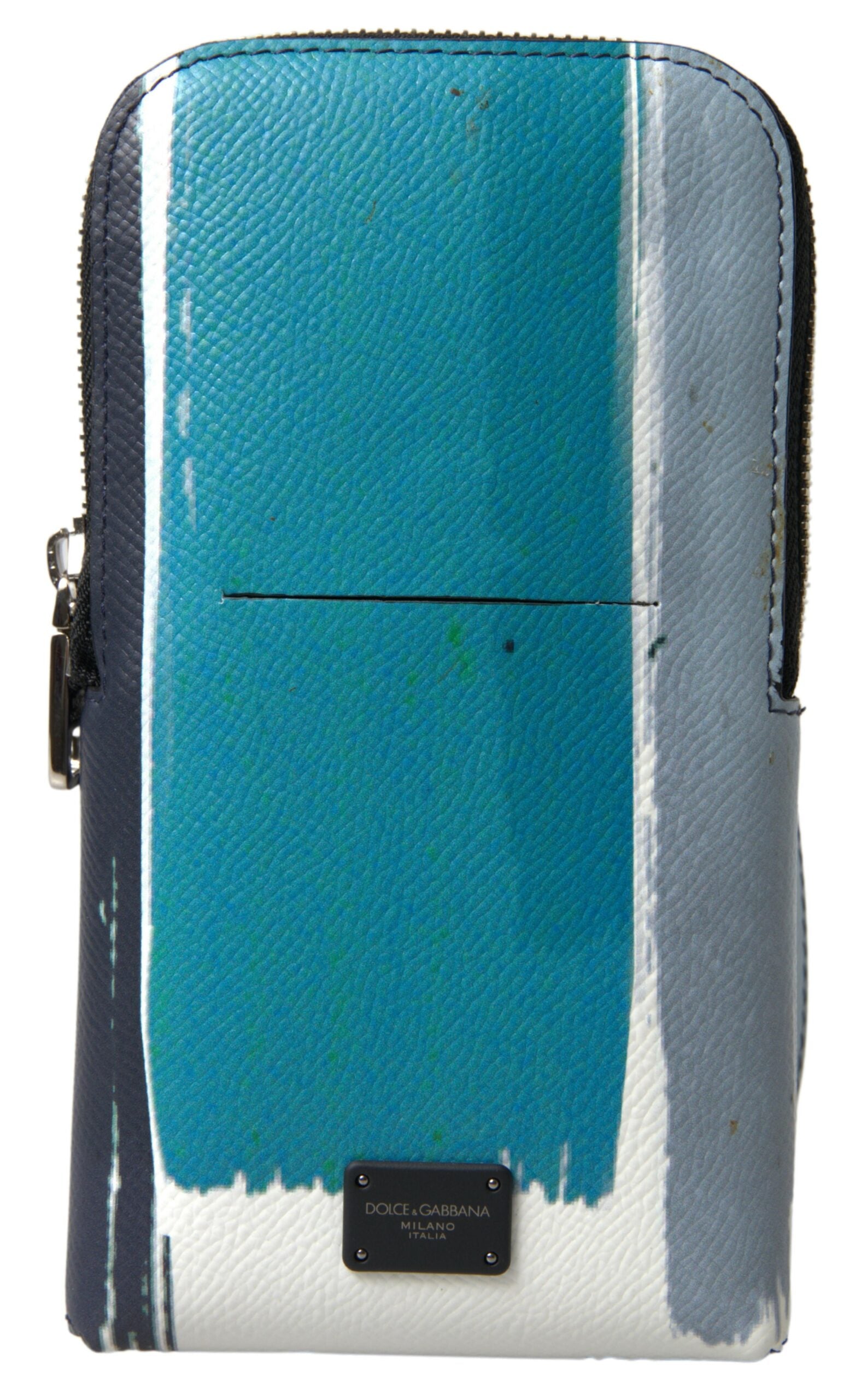 Elevate your style with the Dolce & Gabbana Blue Leather Purse, a masterpiece of Italian craftsmanship that embodies luxury and sophistication for every occasion.
