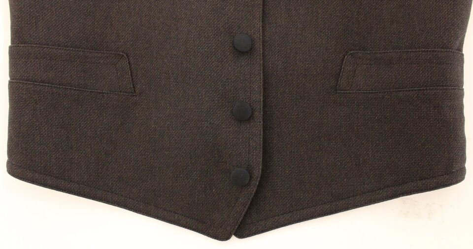 Elevate your elegance with the Dolce & Gabbana Brown Cotton Blend Dress Vest Gilet, a masterpiece of Italian craftsmanship that embodies sophistication and timeless luxury.