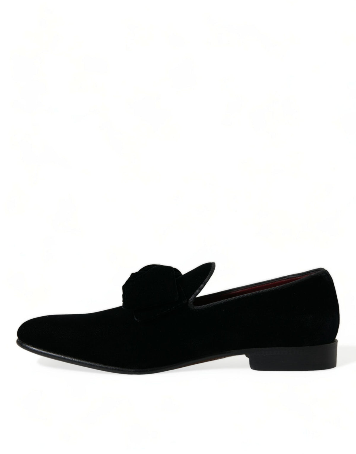 Dolce & Gabbana Black Velvet Loafers - Timeless Luxury Footwear