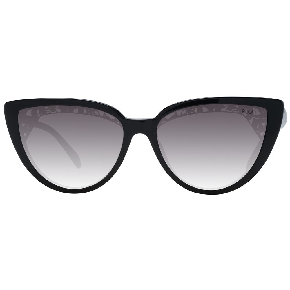 Elevate your style with Emilio Pucci Black Plastic Sunglasses, a luxurious blend of bold design and premium craftsmanship, embodying sophistication and allure.