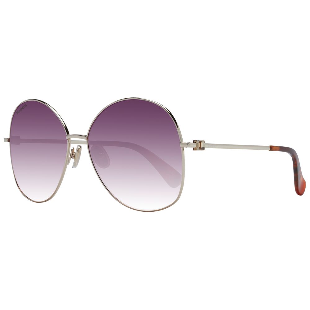 Experience the opulent elegance of Max Mara Gold Metal Sunglasses, where exquisite craftsmanship meets luxurious style, perfect for the discerning individual.