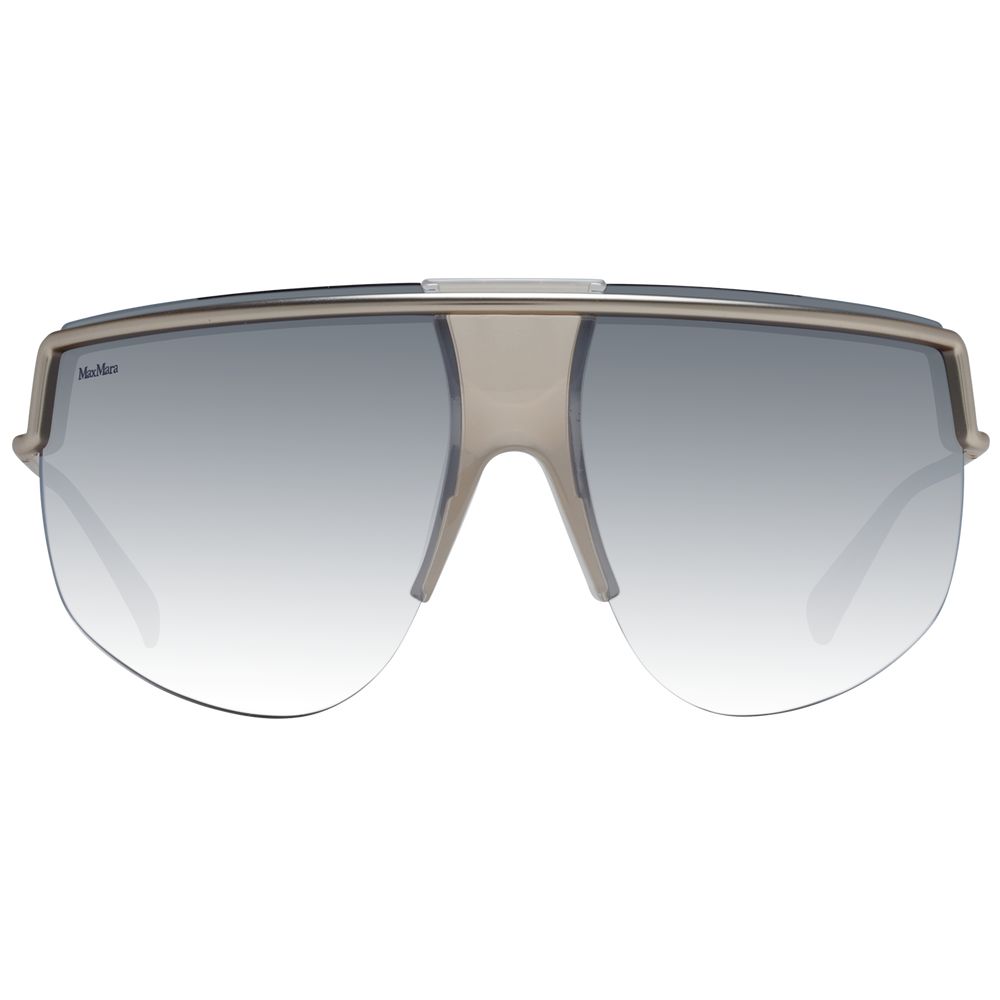 Indulge in the elegance of Max Mara Silver Metal Sunglasses, where exquisite Italian craftsmanship meets luxurious aviator design, perfect for the discerning fashion aficionado.
