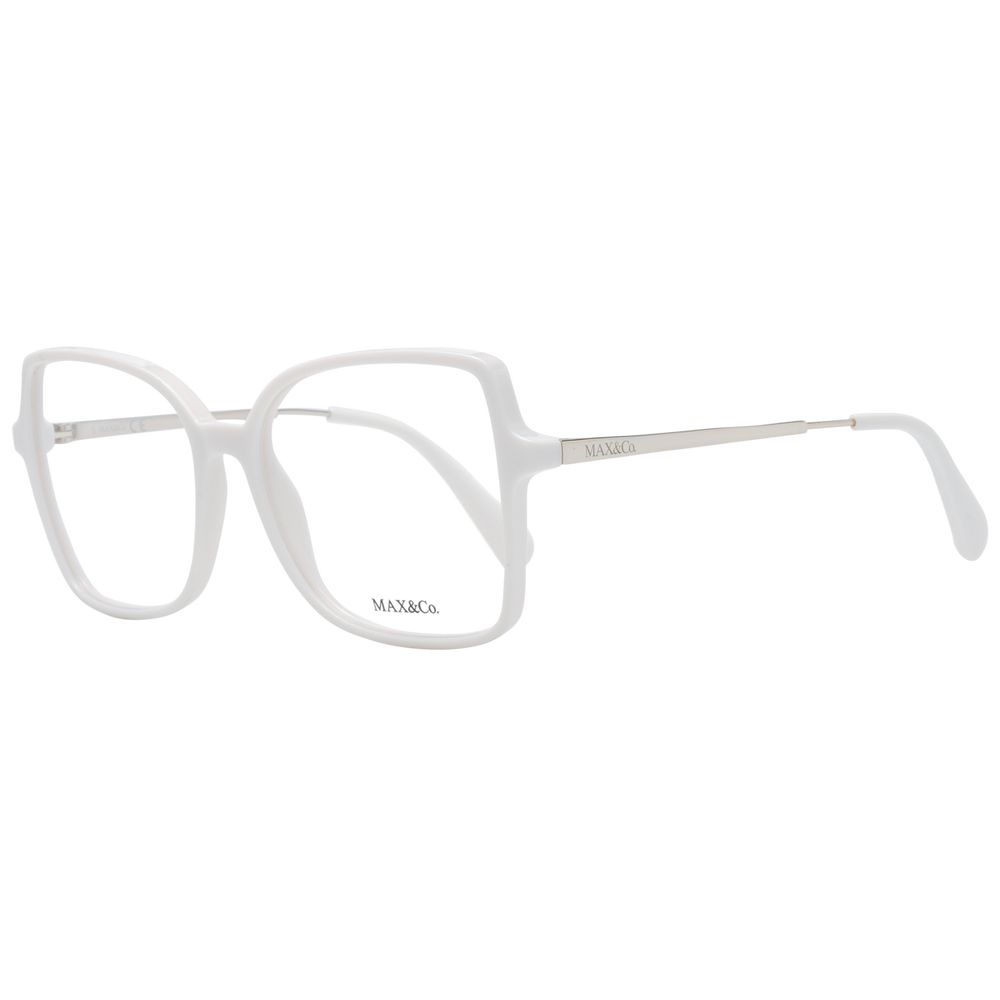 Elevate your allure with Max & Co White Plastic Glasses, a luxurious blend of elegance and sophistication, perfect for the discerning individual seeking timeless style.