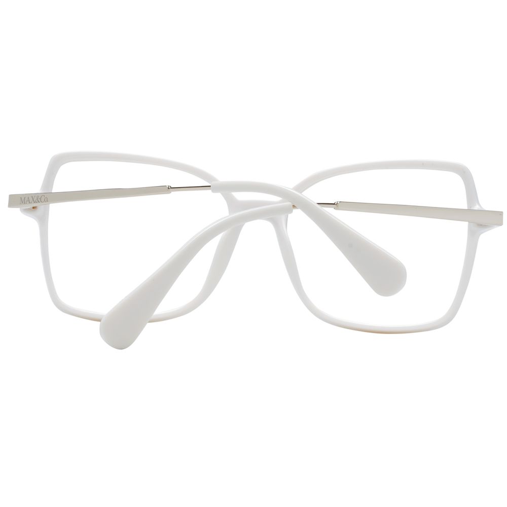 Discover the Max & Co White Plastic Glasses, a luxurious blend of elegance and sophistication, designed to elevate your style and embody timeless allure.