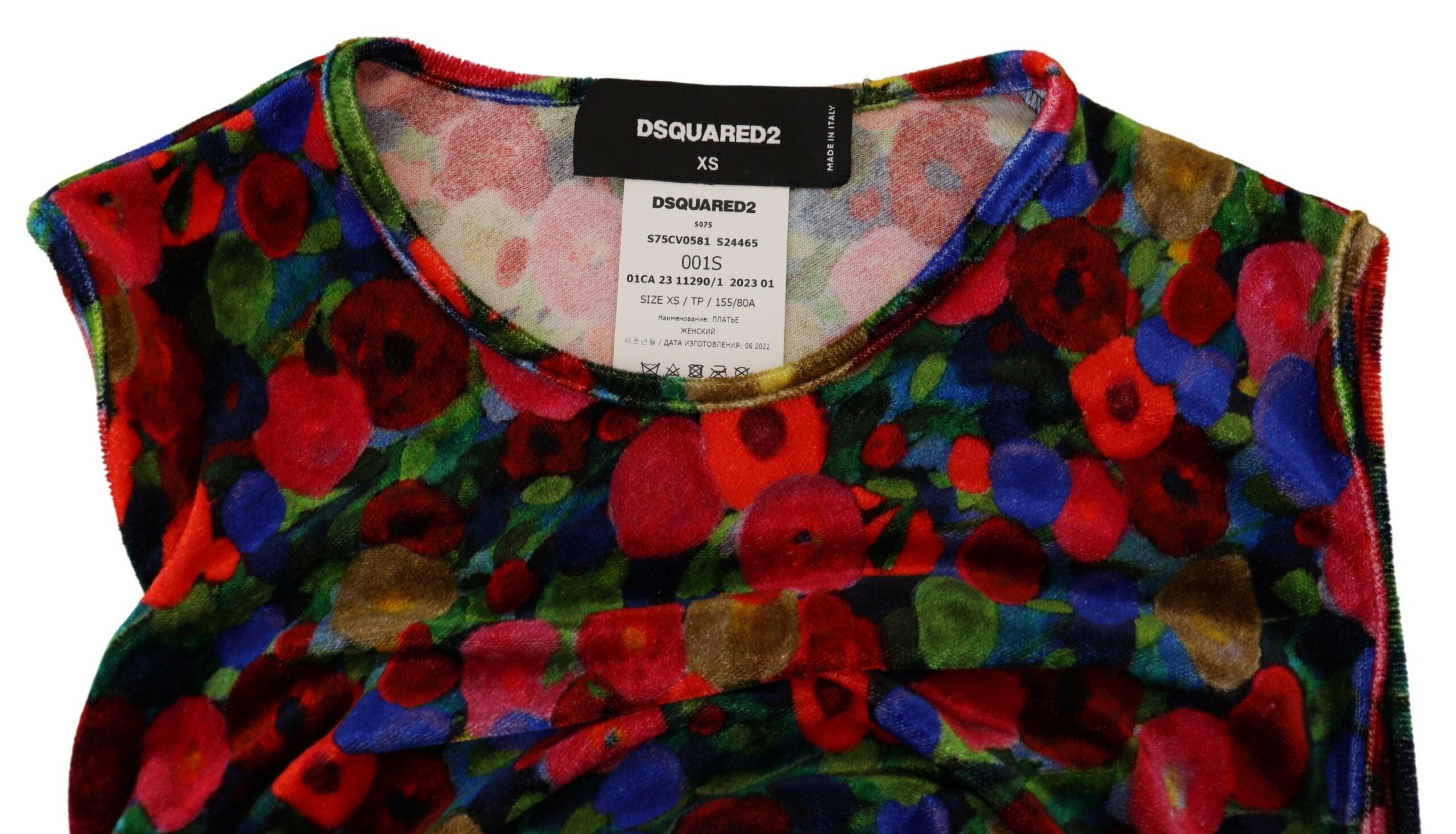 Discover the Dsquared² Multicolor Floral Bodycon Ruched Maxi Dress, a masterpiece in luxurious viscose and nylon, embodying sophistication and romance for unforgettable moments.