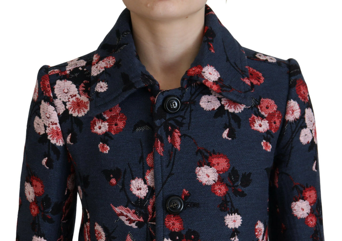 Elevate your wardrobe with the Dsquared² Multicolor Printed Women Long Coat Blazer Jacket, a masterpiece of Italian craftsmanship blending luxury and artistry for the discerning individual.