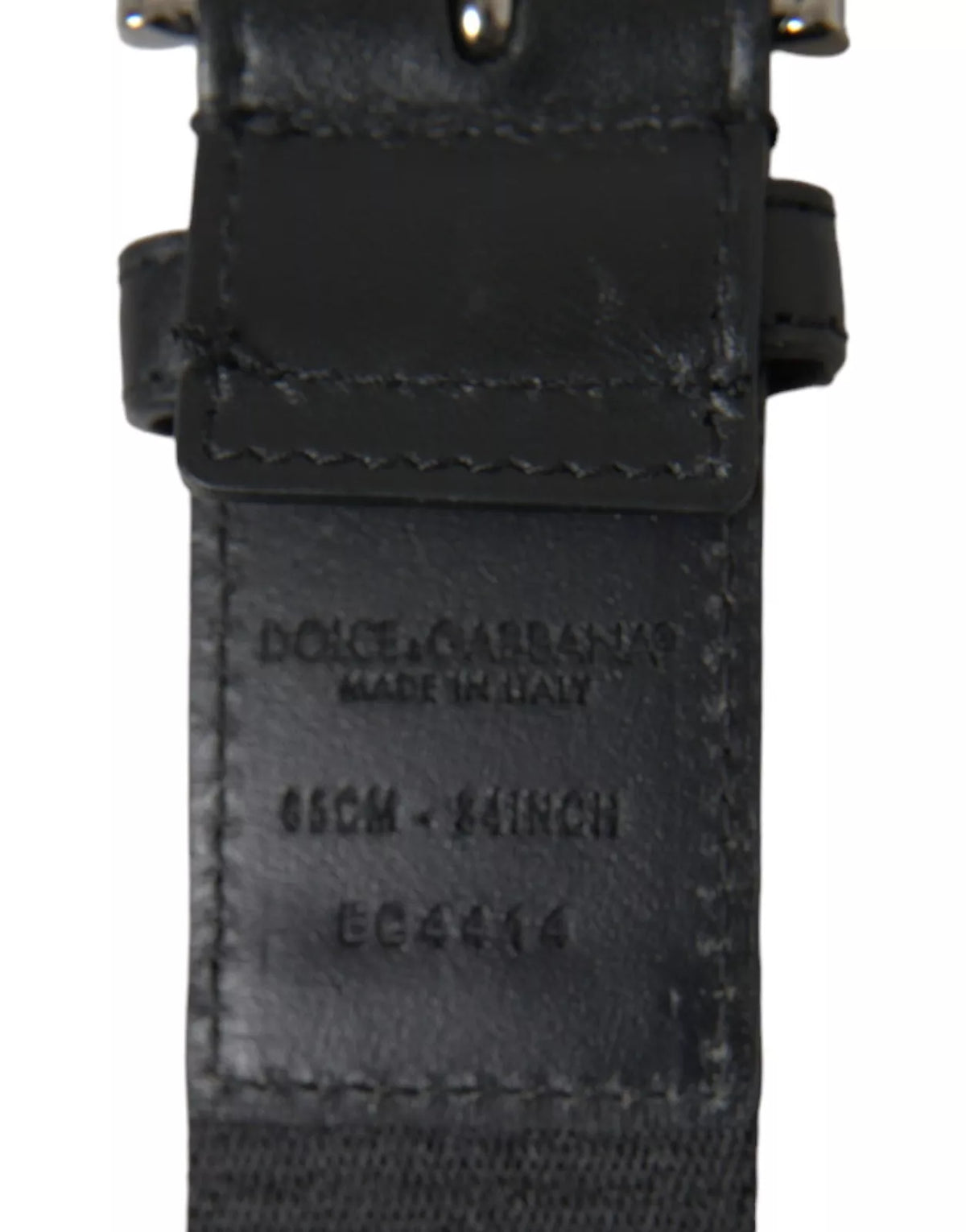 Dolce & Gabbana Black Blue Logo Belt - Exquisite Luxury Accessory