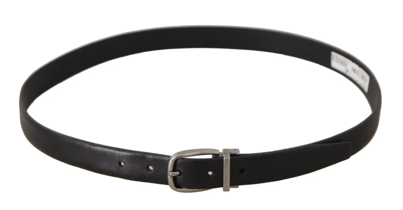 Indulge in the timeless elegance of the Dolce & Gabbana Black Classic Leather Belt, a symbol of exquisite Italian craftsmanship, perfect for elevating any ensemble.