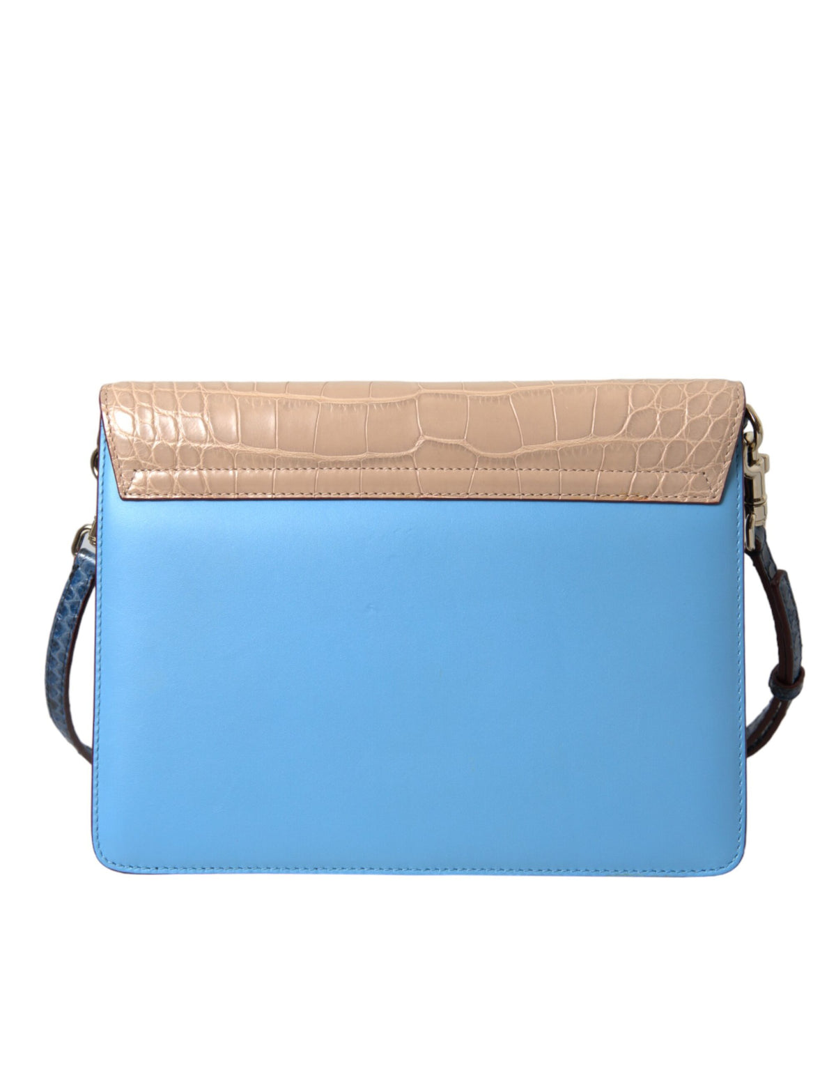 Indulge in the exquisite Dolce & Gabbana LUCIA Crossbody Purse Bag, a masterpiece of exotic leathers that embodies timeless luxury and artistry for the discerning individual.