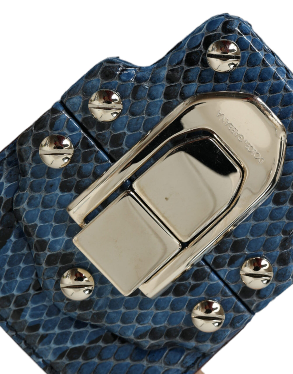 Indulge in the exquisite Dolce & Gabbana LUCIA Crossbody Purse Bag, a masterpiece of exotic leathers that embodies luxury and sophistication for the discerning individual.
