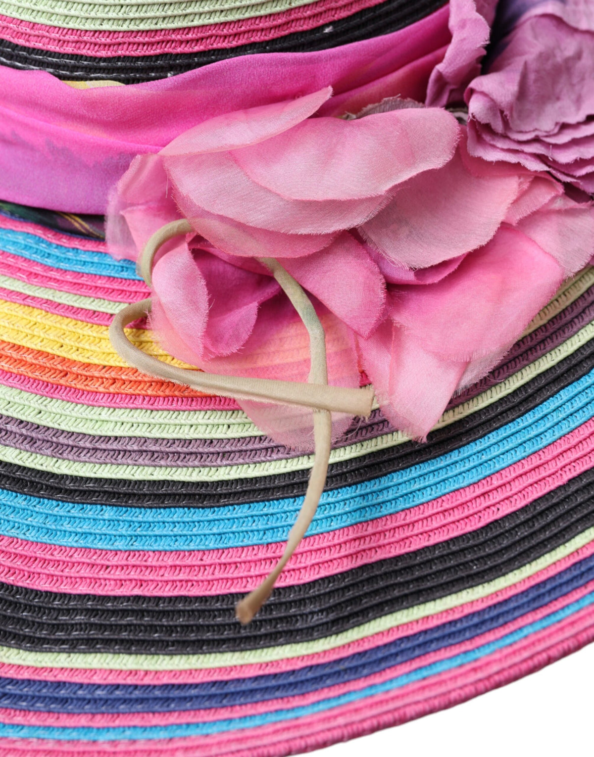 Dolce & Gabbana Multicolor Fantasy Wide Brim Floppy Hat - Couture Luxury