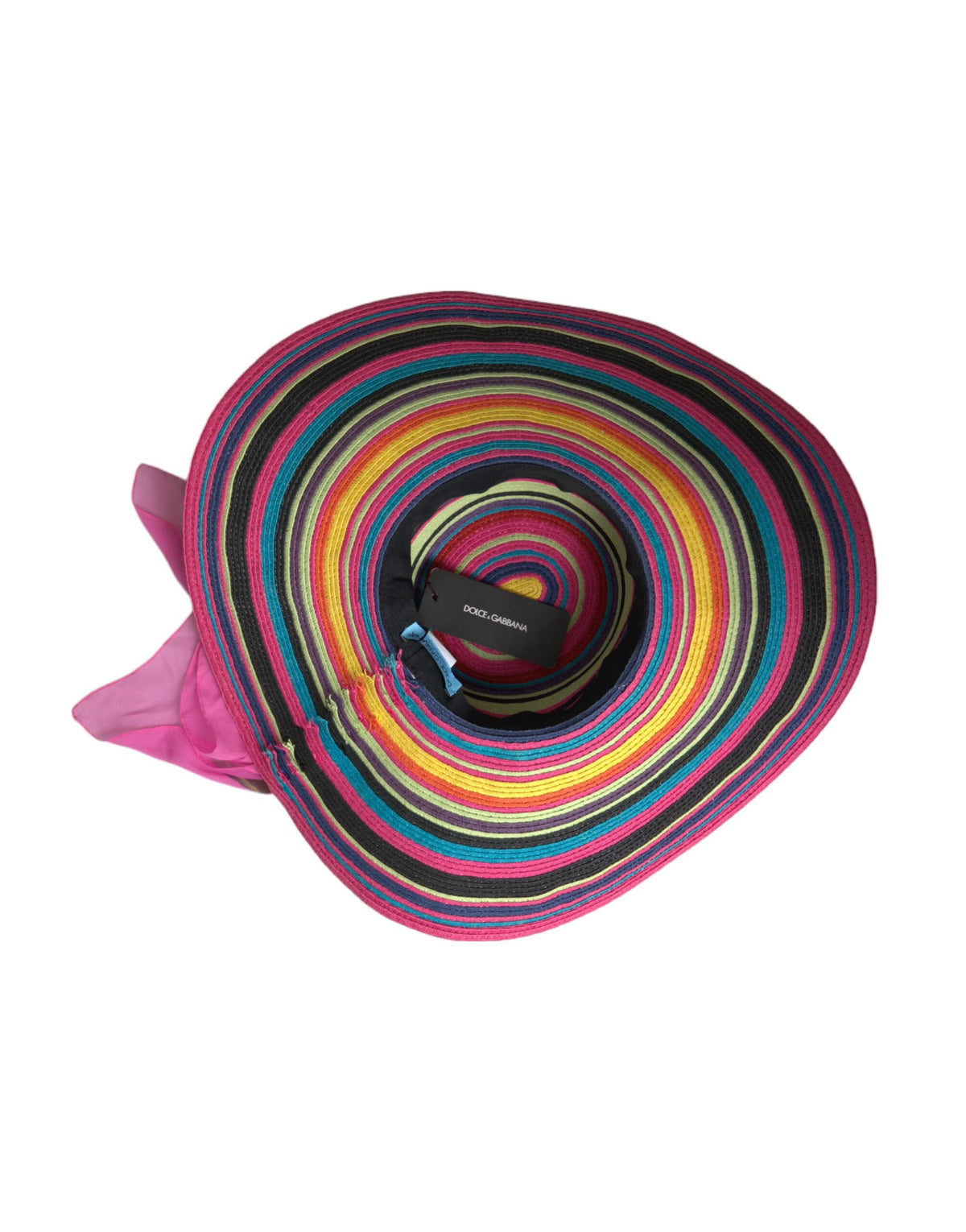 Dolce & Gabbana Multicolor Fantasy Wide Brim Floppy Hat - Couture Luxury