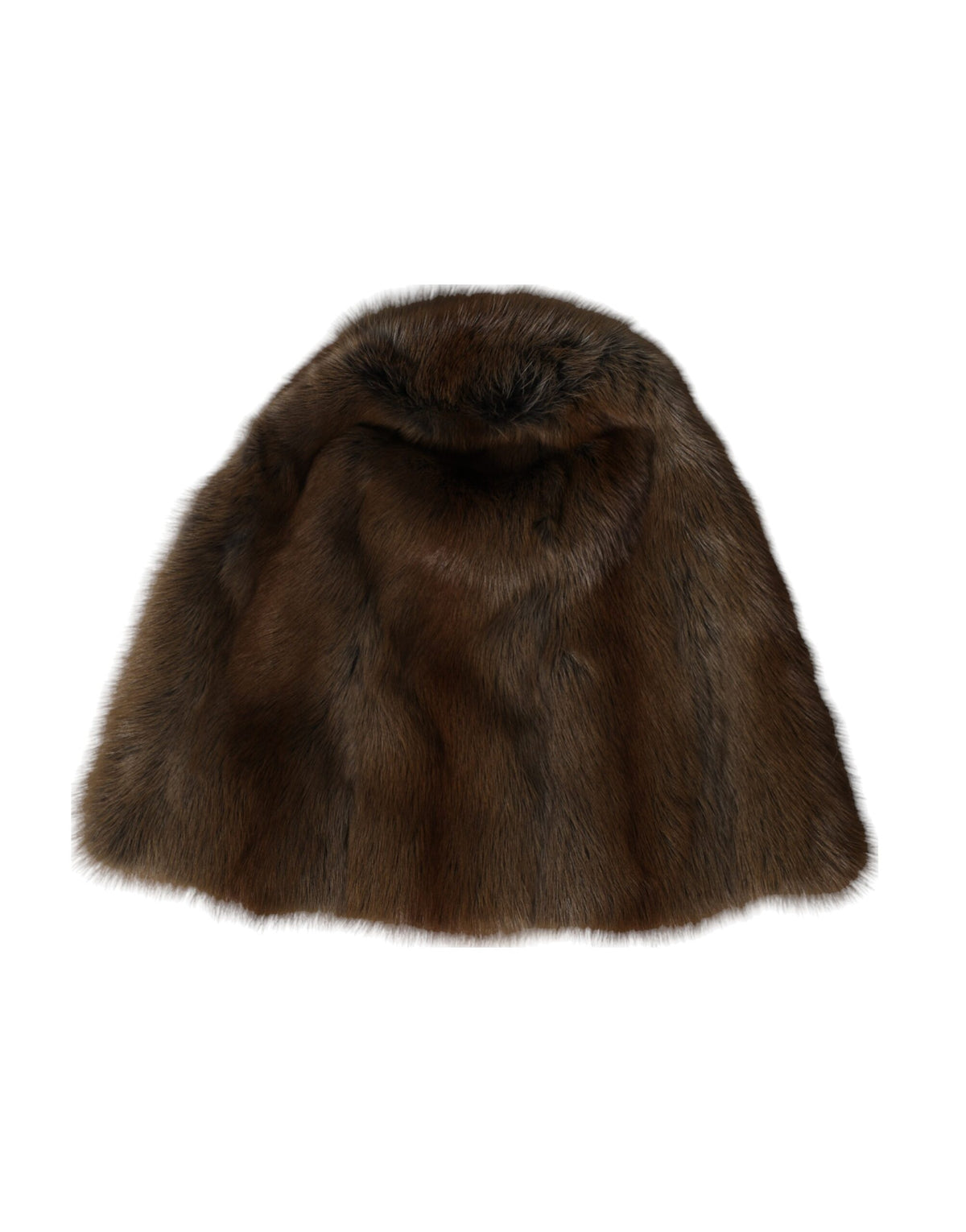 Indulge in the exquisite Dolce & Gabbana Brown Weasel Fur Cashmere Beanie, a luxurious blend of warmth and elegance, perfect for sophisticated autumn outings.