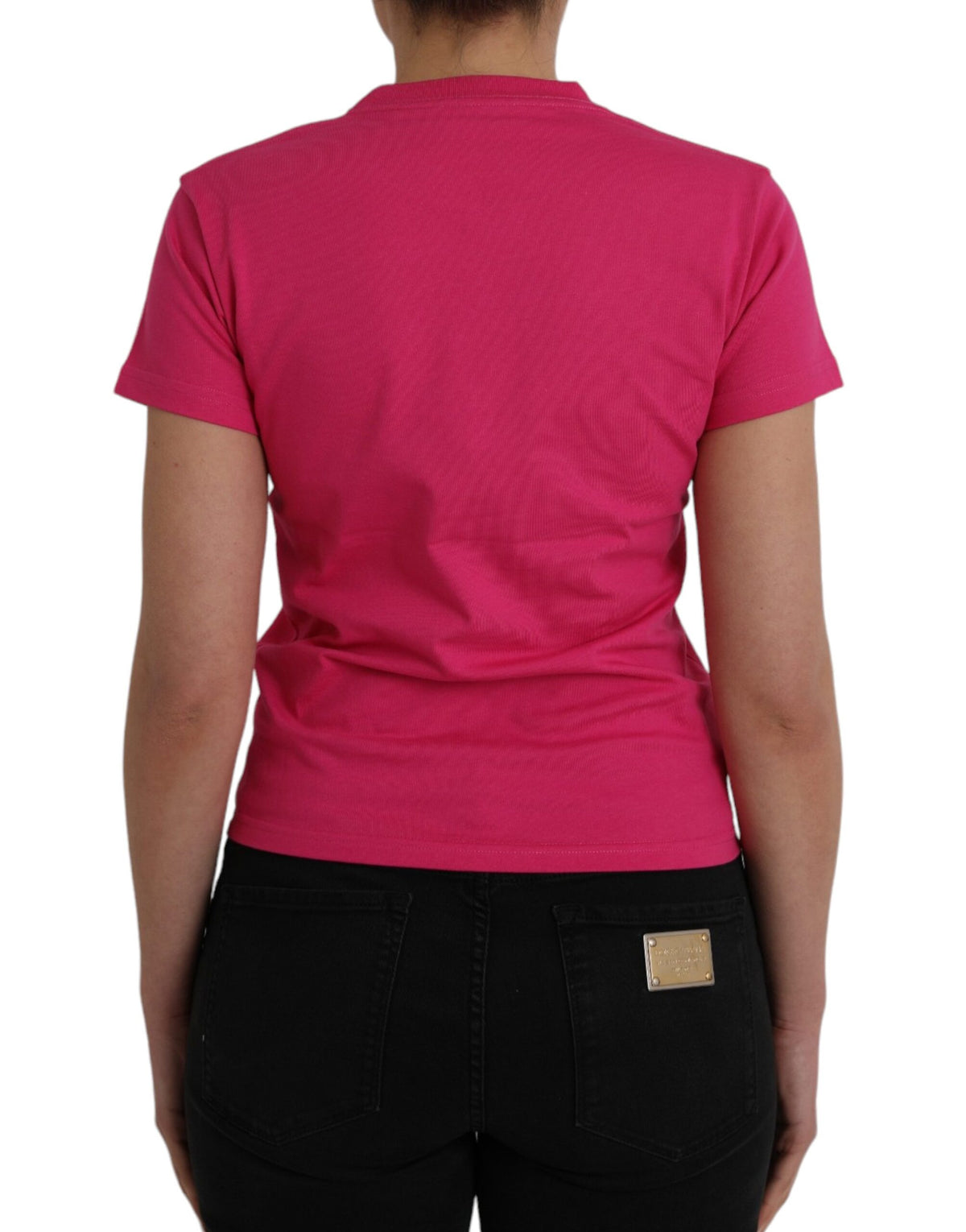 Balenciaga Pink Cotton Crew Neck Tee – Effortless Luxury Redefined