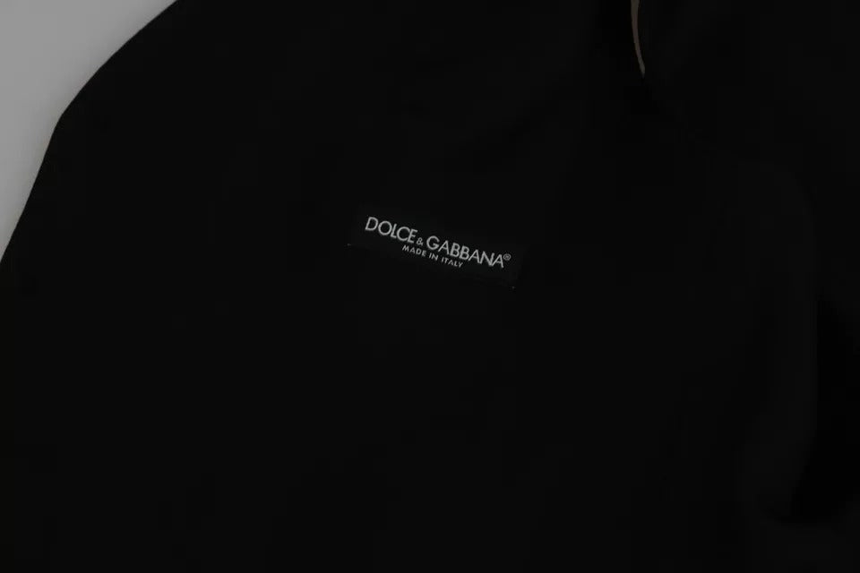 Discover the Dolce & Gabbana Black Stretch Waistcoat, a luxurious blend of virgin wool and elegance, perfect for those who embody sophistication and timeless style.