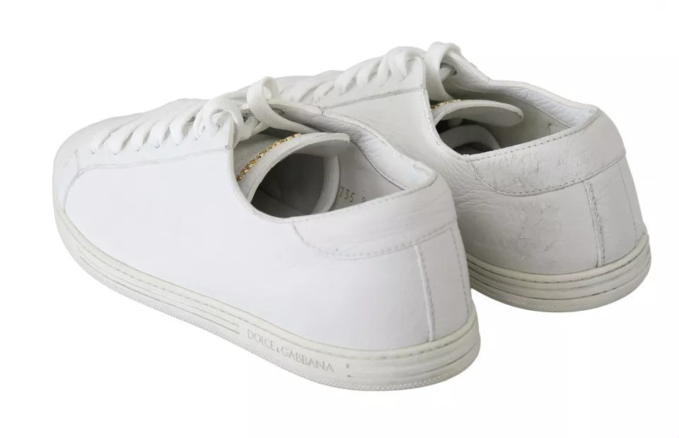 Dolce & Gabbana White Saint Tropez Sneakers - Luxurious Elegance