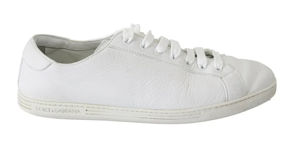 Dolce & Gabbana White Saint Tropez Sneakers - Luxury Leather Footwear