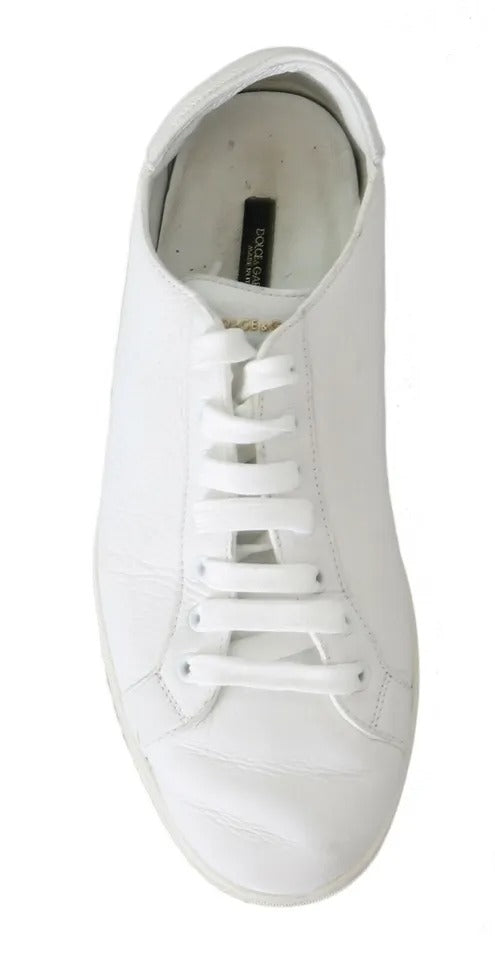 Dolce & Gabbana White Saint Tropez Sneakers - Timeless Luxury