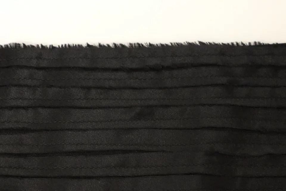 Dolce & Gabbana Black Silk Cummerbund - Timeless Luxury Accessory
