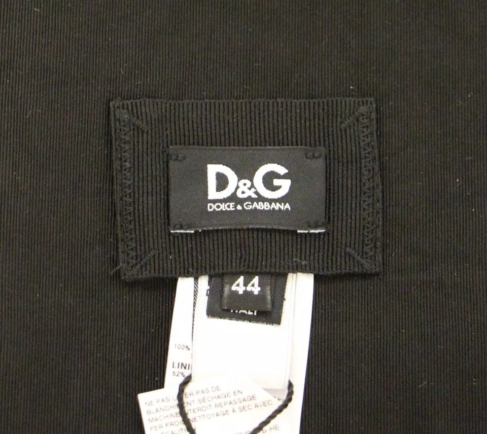 Dolce & Gabbana Black Silk Waist Cummerbund - Timeless Luxury