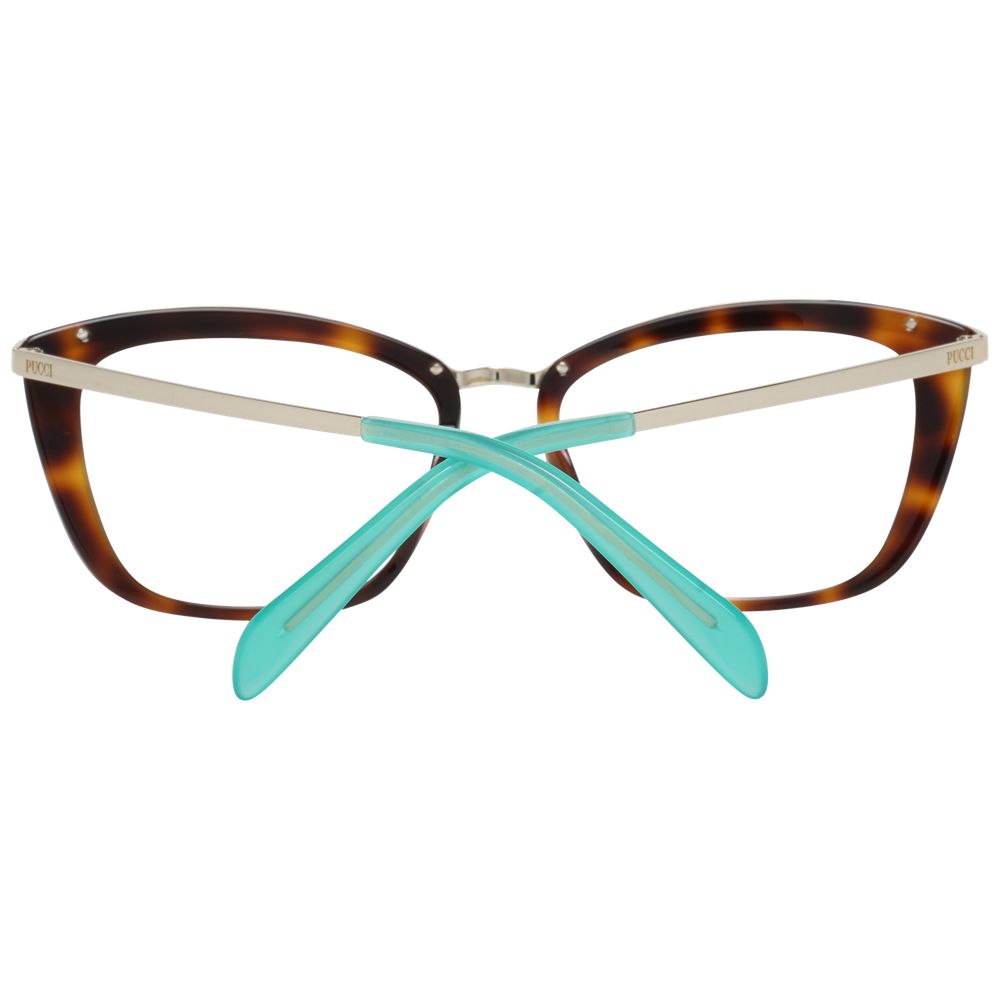 Emilio Pucci Brown Metal & Plastic Glasses (Frames)