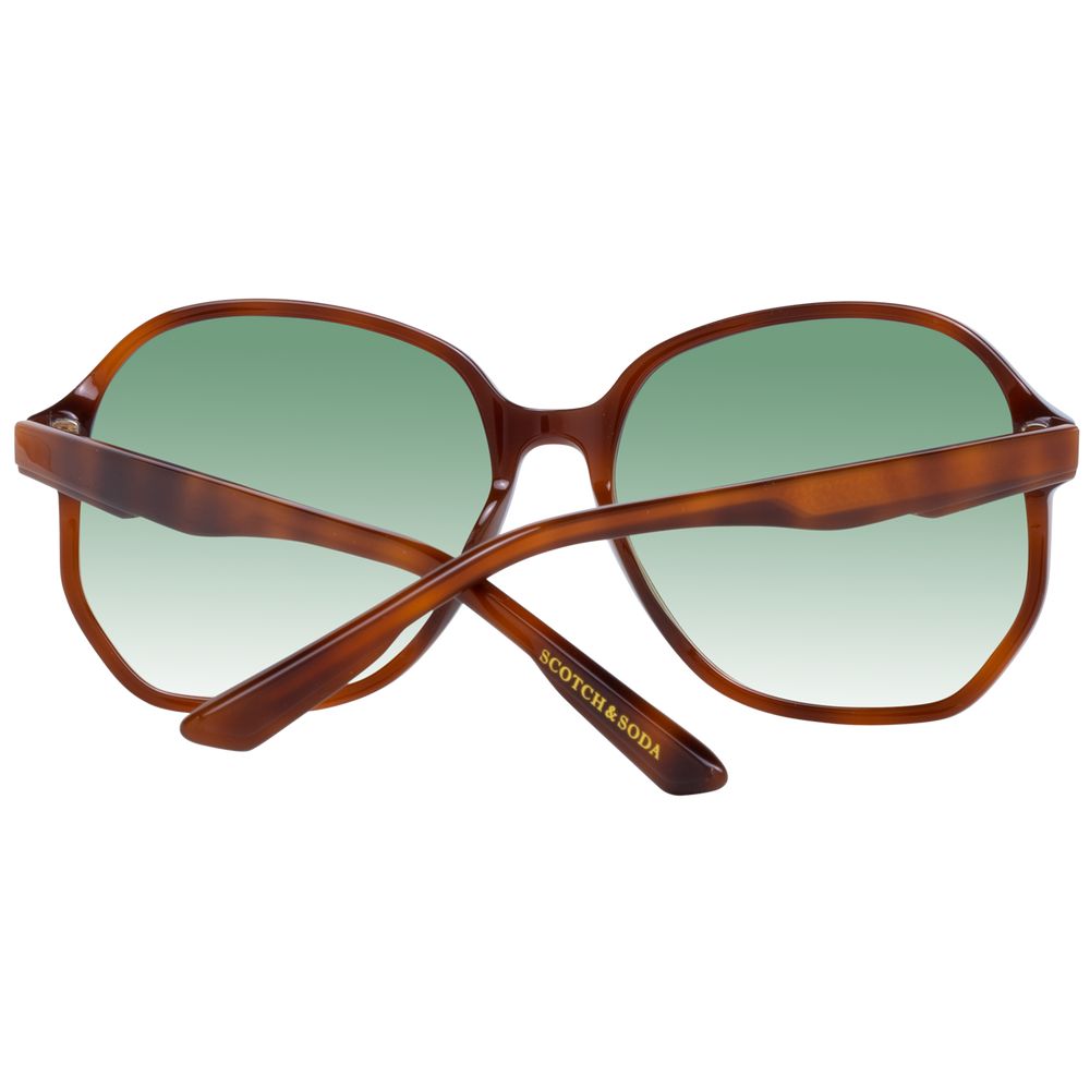 Scotch & Soda Brown Acetate Sunglasses