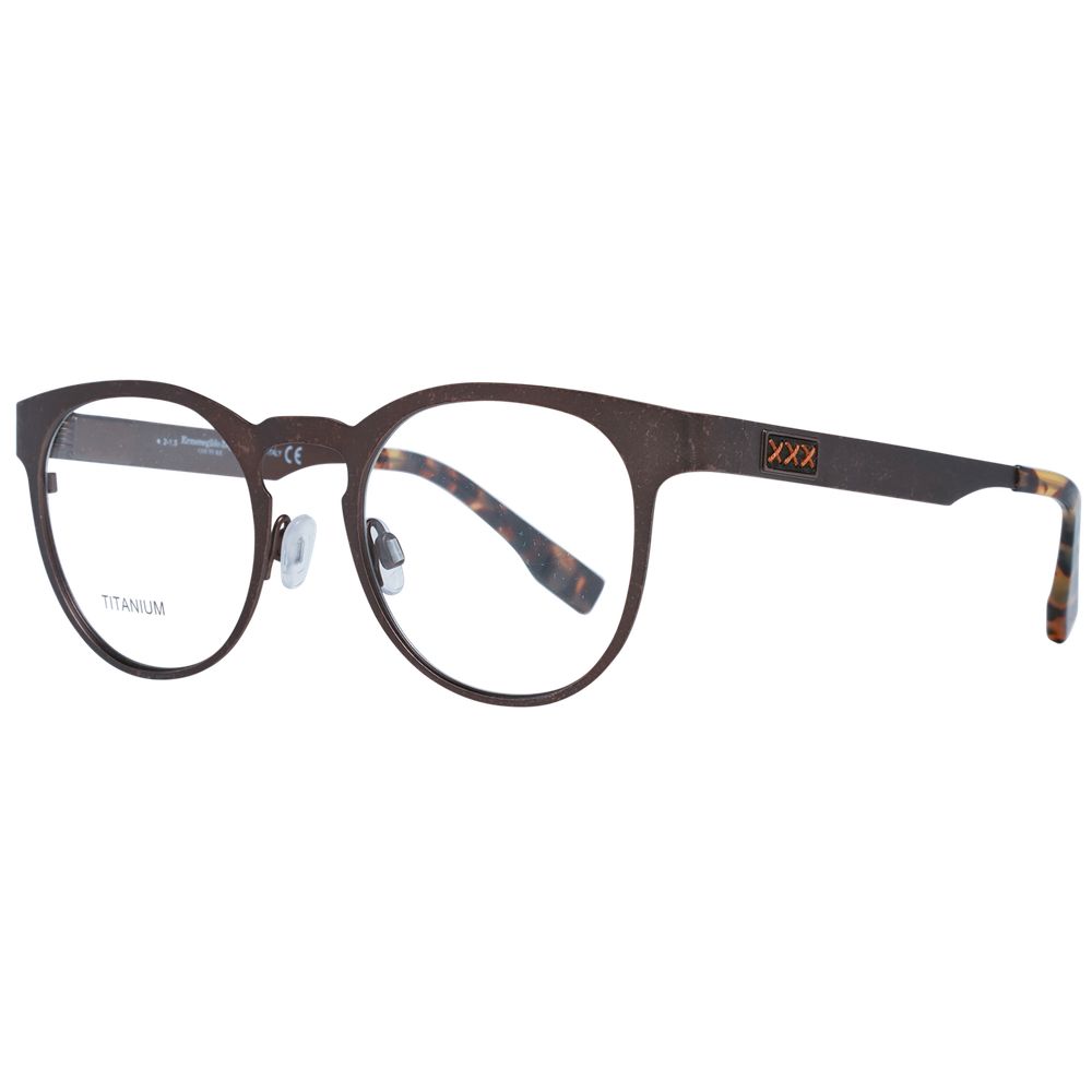 Ermenegildo Zegna Bronze Titanium Glasses – Timeless Luxury Eyewear