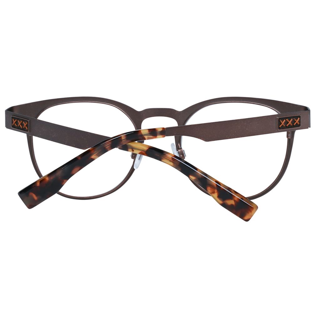 Ermenegildo Zegna Bronze Titanium Glasses – Luxury Redefined