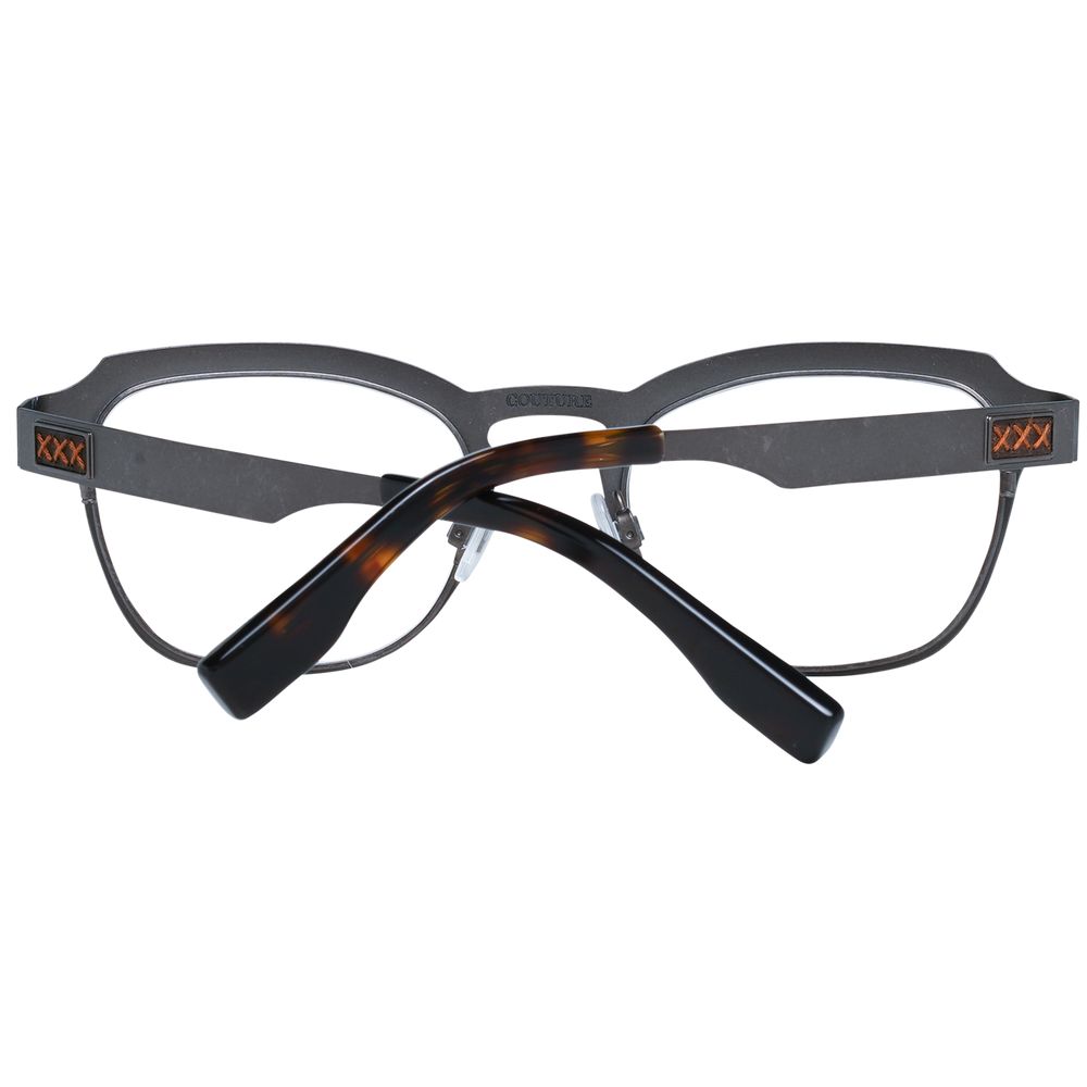 Ermenegildo Zegna Gray Titanium Glasses - Luxury Eyewear Redefined