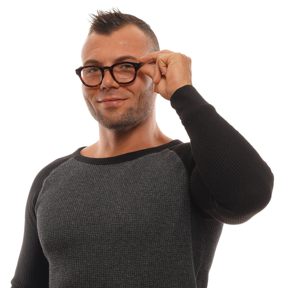 Ermenegildo Zegna Brown Plastic Glasses (Frames)
