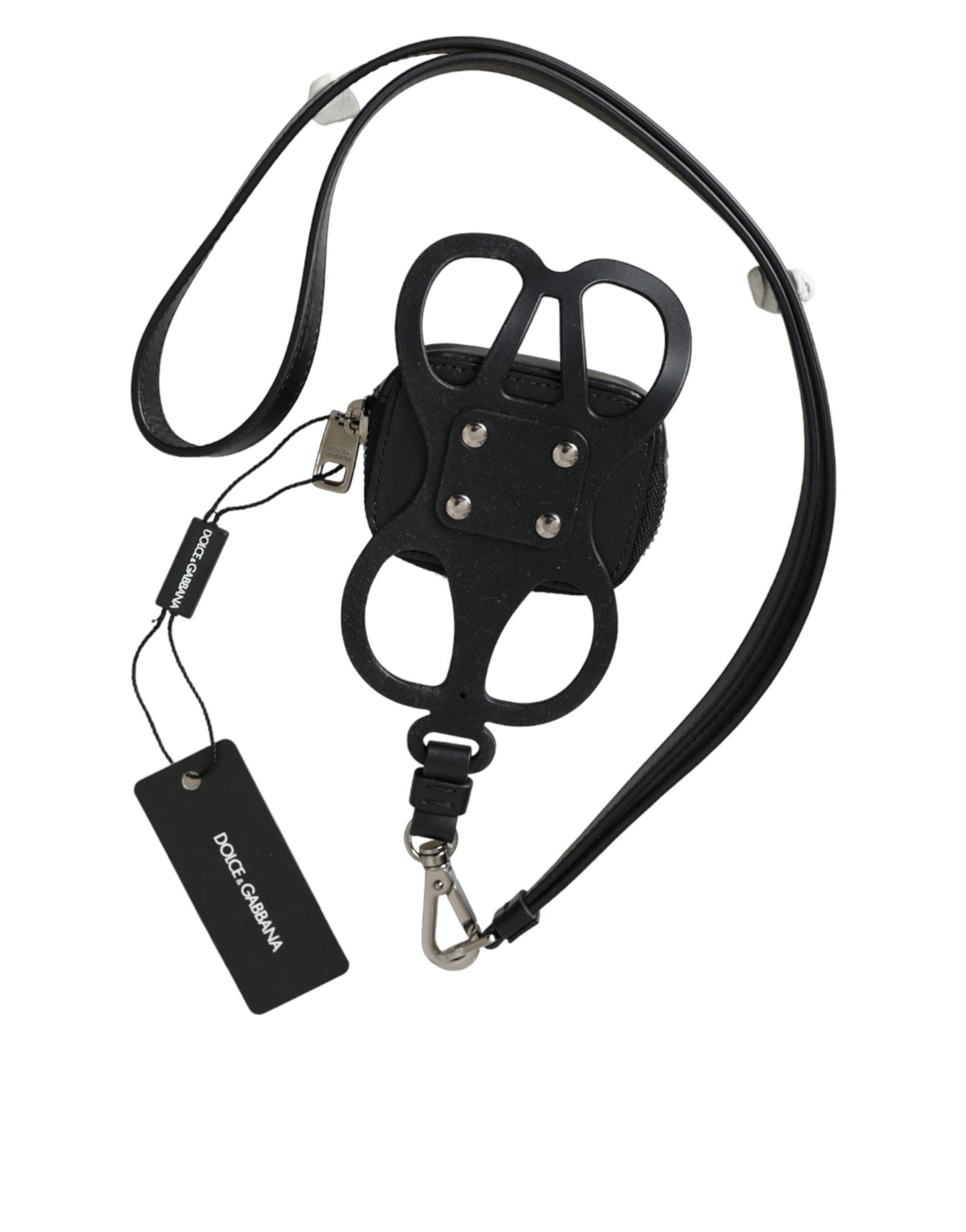 Discover the Dolce & Gabbana Black Calfskin Leather DG Logo Coin Purse, an exquisite blend of Italian craftsmanship and timeless elegance, perfect for the discerning individual.