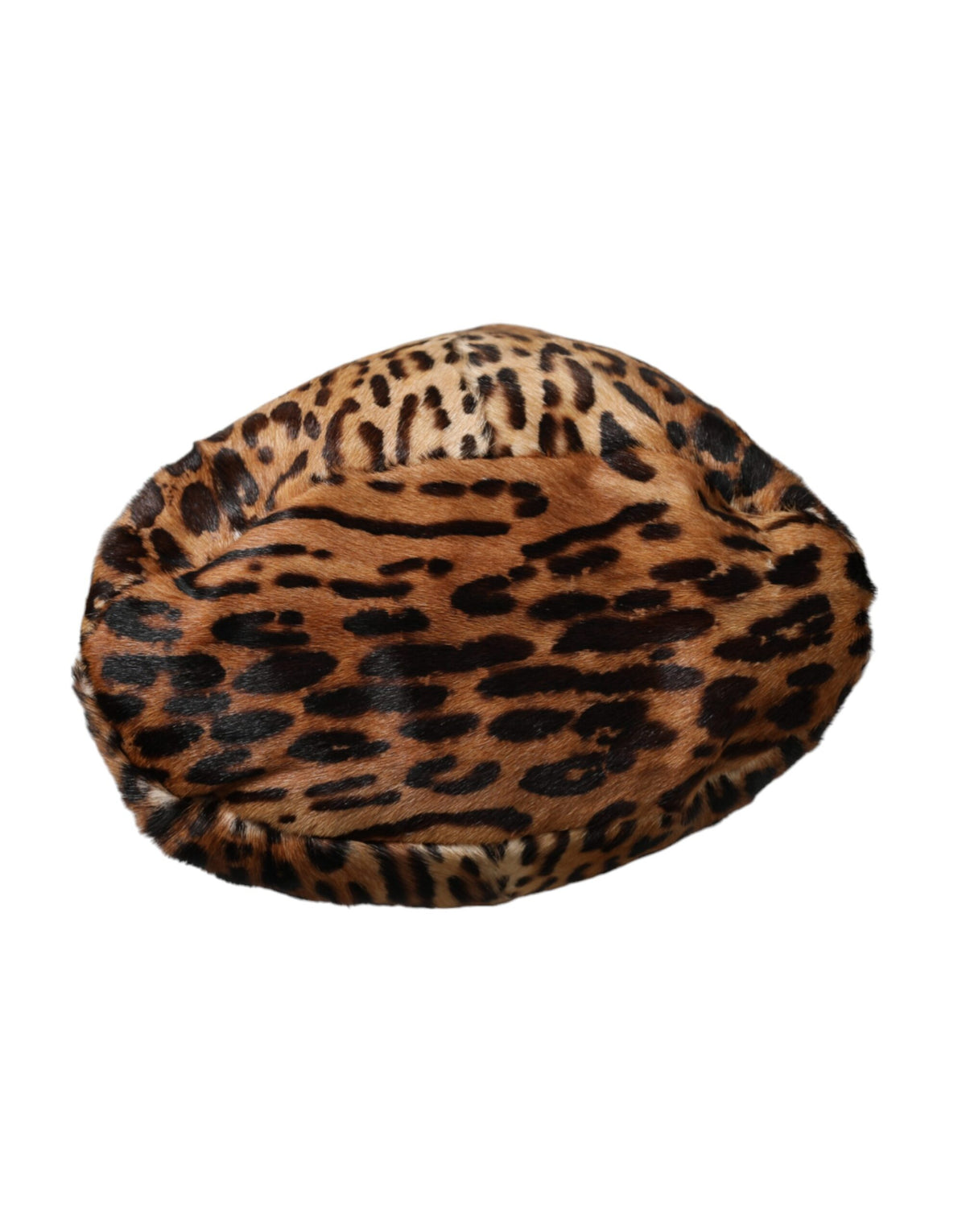 Discover the Dolce & Gabbana Brown Leopard Fur Bucket Hat, a masterpiece of artisan luxury crafted from premium materials, perfect for those who embrace elegance and allure.