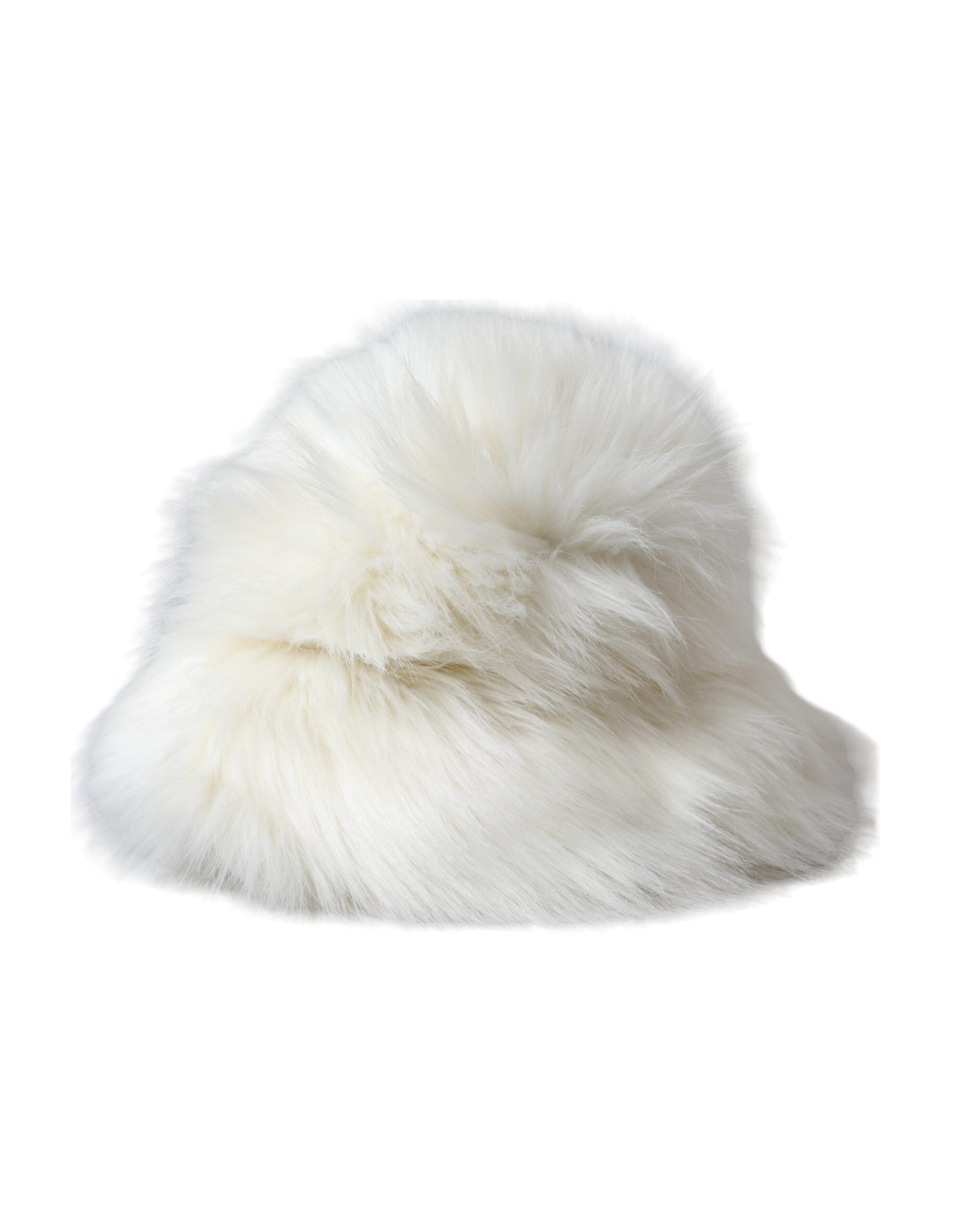 Indulge in the exquisite allure of Dolce & Gabbana's White Acrylic Fur Women's Bucket Hat, a luxurious accessory that redefines elegance and sophistication for every occasion.