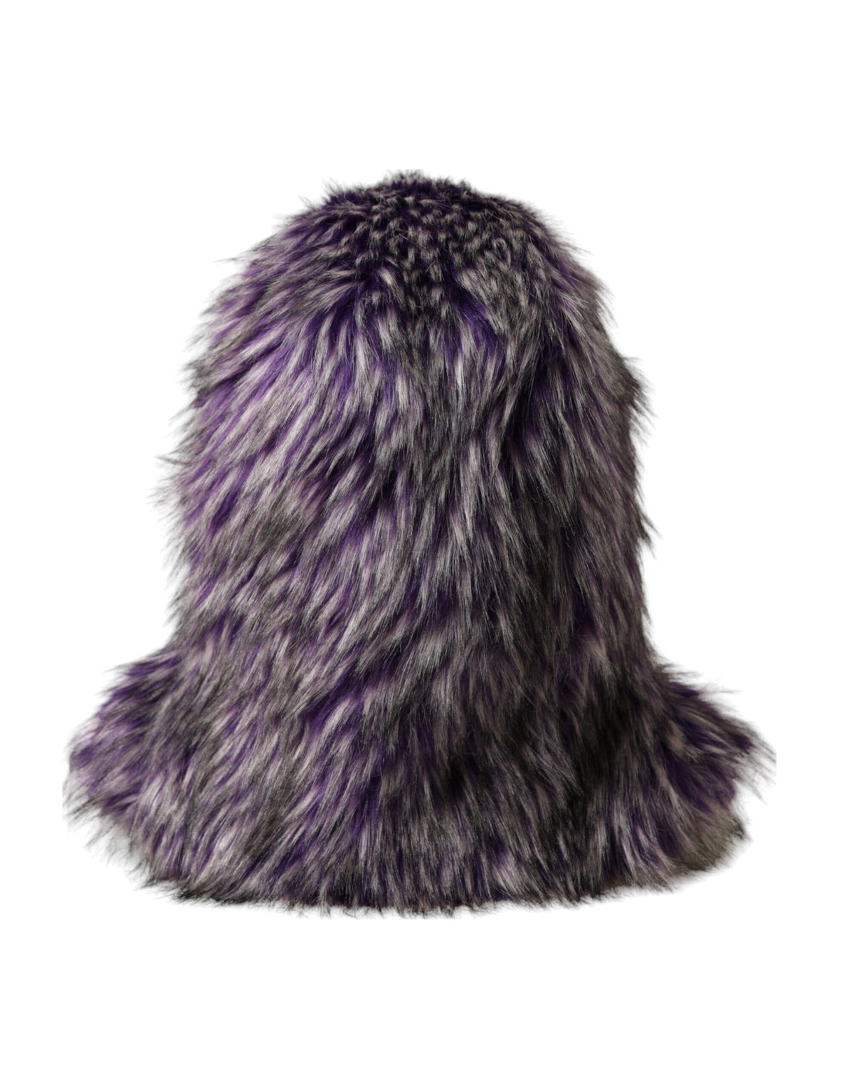 Indulge in the Dolce & Gabbana Purple Faux Fur Whole Head Wrap Hat, a masterpiece of Italian craftsmanship that elevates your style with luxurious allure and sophistication.