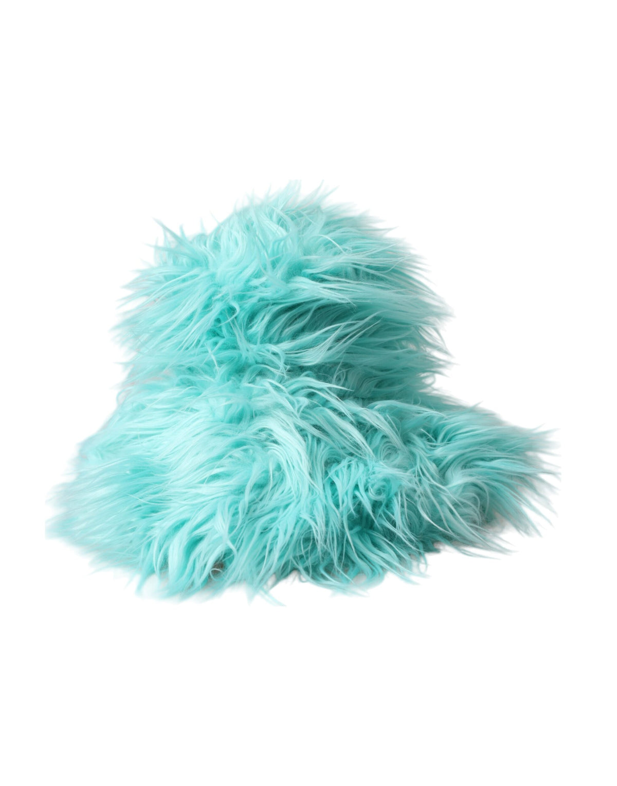 Indulge in the exquisite Dolce & Gabbana Mint Green Acrylic Fur Womens Bucket Hat, a luxurious statement piece that embodies Italian craftsmanship and timeless elegance.
