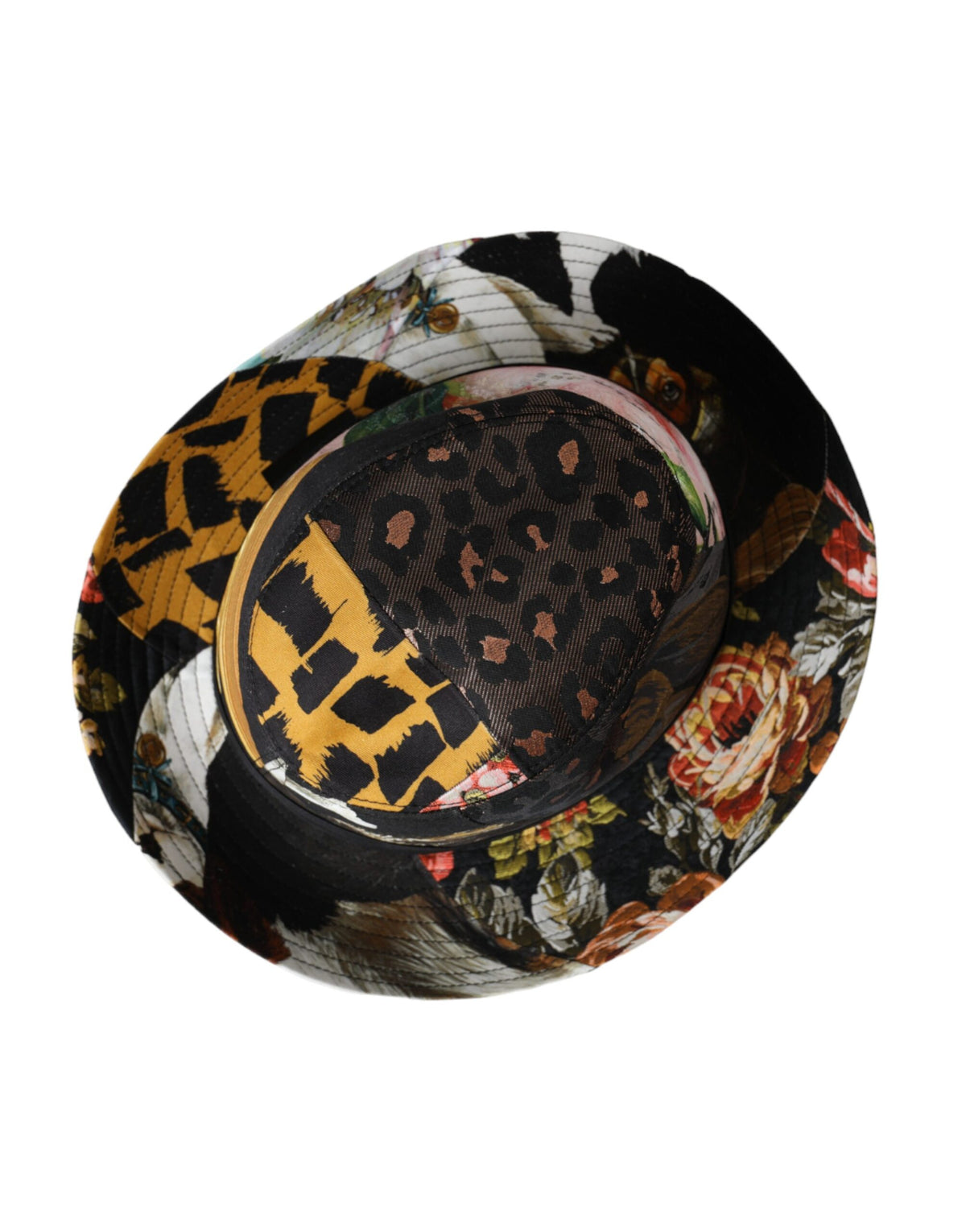 Elevate your style with the Dolce & Gabbana Multicolor Patchwork Fedora, a luxurious blend of silk and cotton, embodying artisan craftsmanship and timeless elegance.