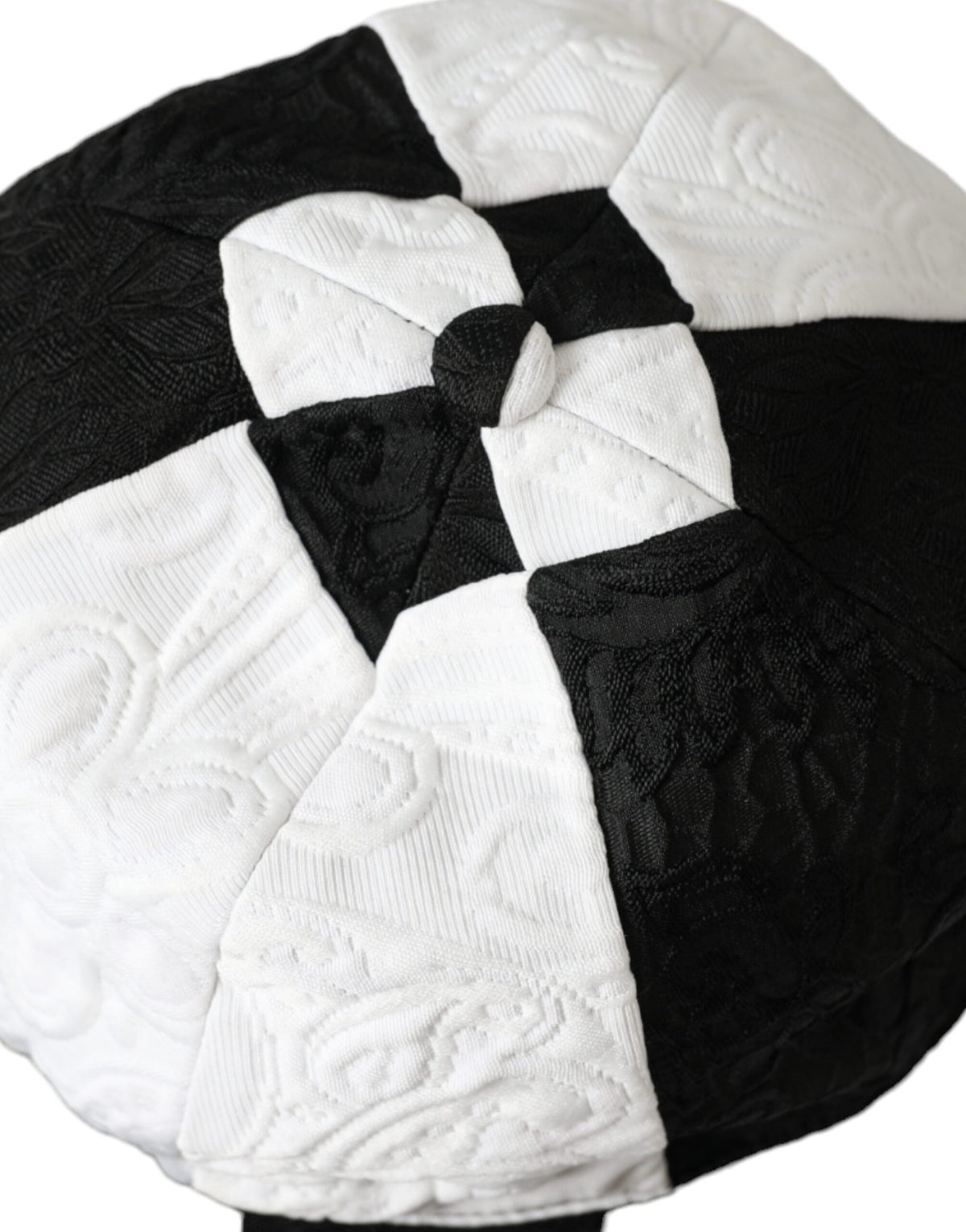 Elevate your style with the Dolce & Gabbana Black White Checkered Wide Brim Floppy Hat, a luxurious accessory crafted in Italy that embodies timeless elegance and sophistication.