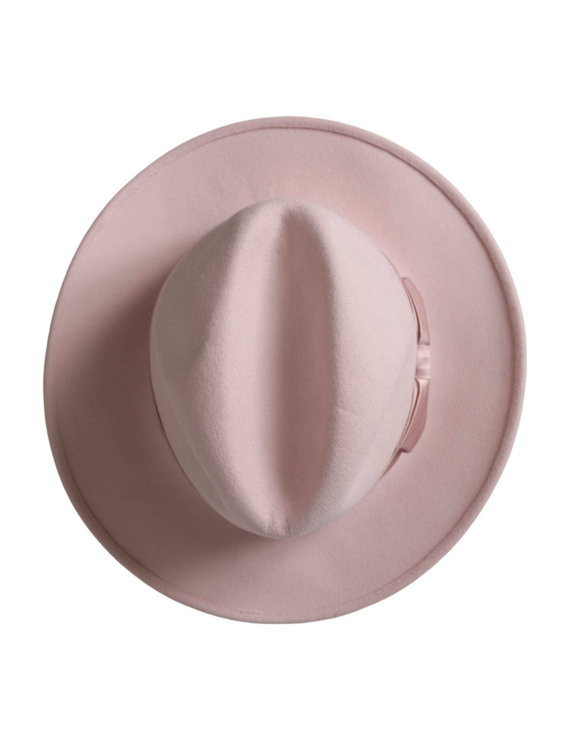 Indulge in the exquisite elegance of the Dolce & Gabbana Pink Rabbit Fedora Trilby, a luxurious accessory crafted from sumptuous rabbit fur, perfect for the discerning individual.