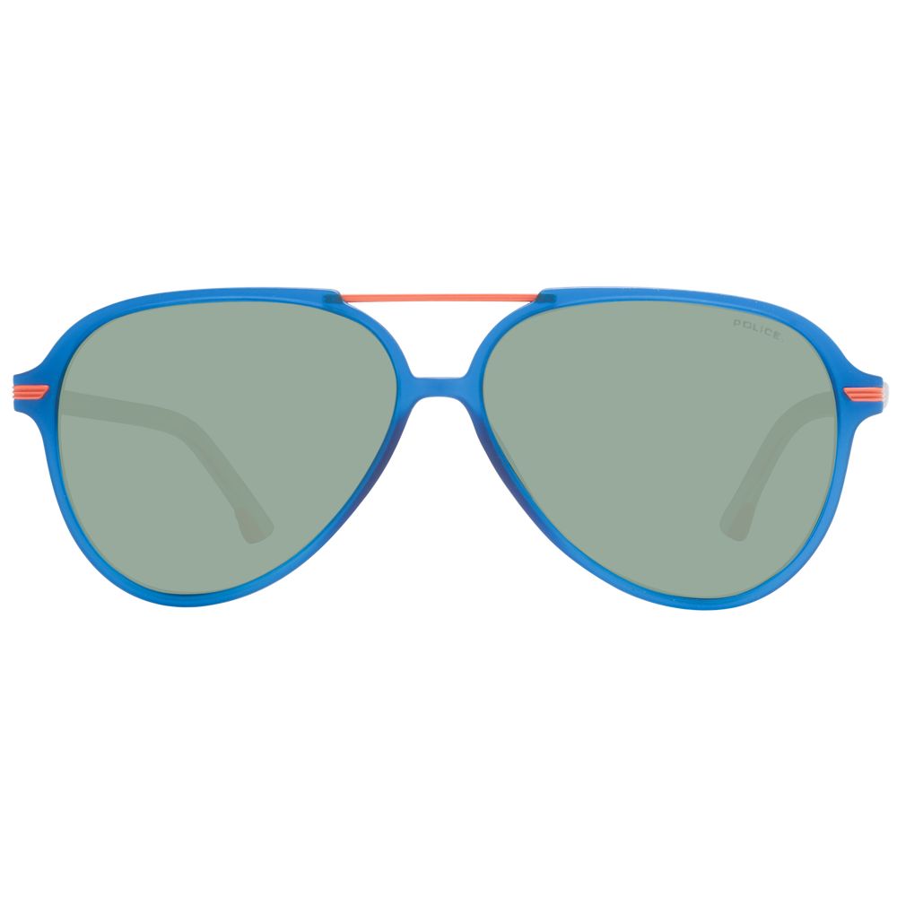 Police Blue Plastic Sunglasses - Timeless Luxury Eyewear